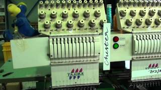 Tajima Embroidery Machine Running and in Operation See How it Works [upl. by Oleg]