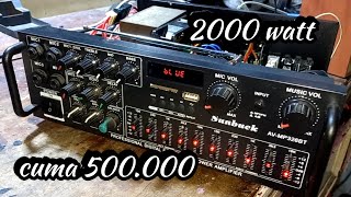 amplifier sunbuck 2000 watt rp500000 model avmp326bt [upl. by Ricardama]