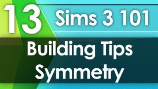 Sims 3 101  Building Tips Symmetry Dont do it [upl. by Hgielrak]