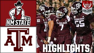 New Mexico State Aggies vs Texas AampM Aggies  Full Game Highlights  ESPN College Football [upl. by Nylsirhc959]