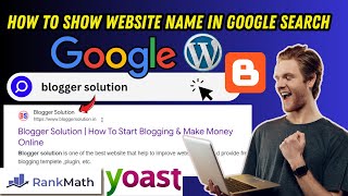 how to show website name in google search  Website Type Schema [upl. by Einnhoj]