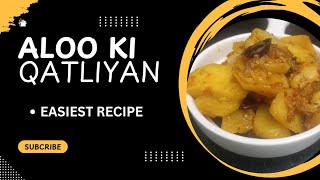 Aloo ki Qatliyan how to make Aloo recipe from my kitchen to yours infosavorysecrets [upl. by Eisej]