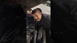 HELP I STUCK 🤣 LIFE worklife mechanic shenanigans FUNNY comedy [upl. by Lumpkin]