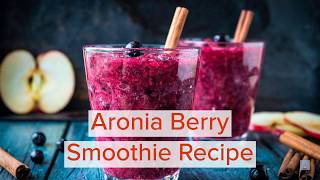 Healthy Aronia Berry Smoothie Recipe [upl. by Delmar192]