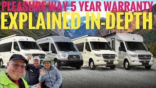 PLEASUREWAY RVs 5 YEAR WARRANTY  EXPLAINED INDEPTH BY PLEASUREWAY REP MARSHALL [upl. by Mihar]