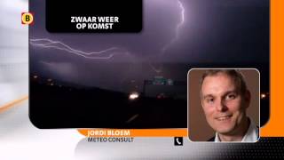 Onweer in Brabant storm en regen [upl. by Fen]