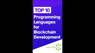 Best Programming Languages for Blockchain Development shorts blockchain programming interviewgig [upl. by Asta483]