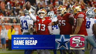 Niners 2nd half surge PAVES WAY to victory against Cowboys on SNF  Game Recap [upl. by Erdnuaed]