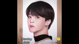 Drawing Jimin  Kpop Idol  BTS  HK CREATION [upl. by Fasta]