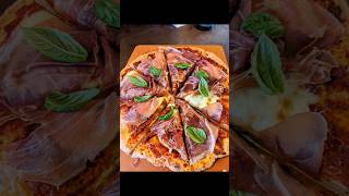 Prosciutto Pizza baked on pizza stone [upl. by Yelra449]