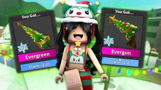 UNBOXING NEW EVERGREEN GODLY XMAS UPDATE SET Murder Mystery 2 [upl. by Akenat]