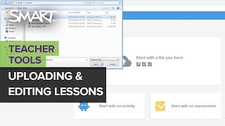 Lumio by SMART Uploading and editing lessons Nov 2018 [upl. by Sahc]