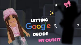 GOOGLE DECIDED MY OUTFIT ✨🎀💗 with voice changer [upl. by Barolet]