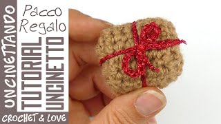 Come Fare un Pacco Regalo ad Uncinetto sottotitoli in inglese e spagnolo [upl. by Ilram781]