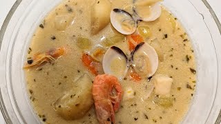 Sopa de mariscos con leche de coco🇭🇳🏝 [upl. by Rivalee]