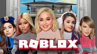 Celebrities Playing ROBLOX  Brookhaven [upl. by Hanover490]