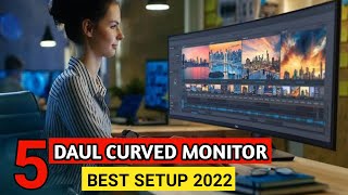 Top 5 Best Dual Curved Monitor Setup 2022  Which One Is Better For Work [upl. by Igiul]