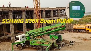 S36X  Truck Mounted Concrete Pump  SCHWING Stetter India concrete work [upl. by Lansing749]