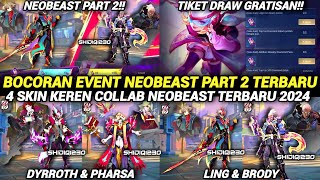 BOCORAN EVENT NEOBEAST PART 2  SKIN NEOBEAST LING BRODY PHARSA DYROTH MLBB 2024 [upl. by Fairley]