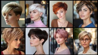 1Top Trendy Short Under Haircuts With Awesome Hair Dye Colours Ideas For WomenPixie Bob Haircut [upl. by Catherin]