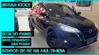 NISSAN KICKS CÃ‚MERA DE RÃ‰ NA MULTIMÃDIA ENVELOPAMENTO DAS RODAS E VÃRIOS OUTROS ACESSÃ“RIOS [upl. by Koeninger]