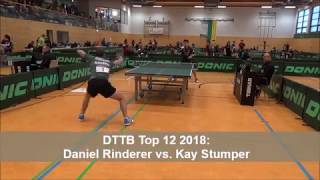 Daniel RINDERER vs Kay STUMPER I DTTB Top 12 2018 [upl. by Elberta171]