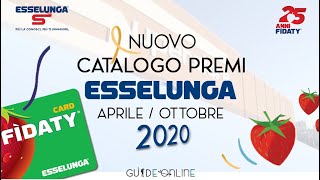 Volantino Catalogo Fidaty Premi Esselunga Aprile Ottobre 2020 [upl. by Nirehtak232]