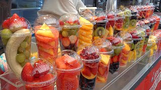 NonStop Order Clean and Fresh Fruit Juice Making  GwangJang Market in Seoul  Korean street food [upl. by Buckler]