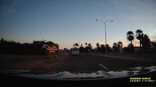 Return to Carnarvon after eclipse part 3 police checkpoint refueling and arrival at my motel [upl. by Marijo]