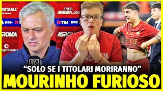 MOURINHO CONTRO le RISERVE della ROMA quotRIGIOCHERANNO QUANDO I TITOLARI MORlRANNOquot [upl. by Sefton24]