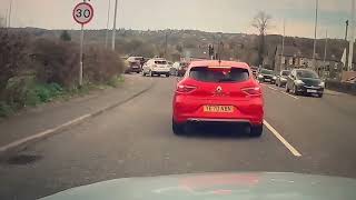 Rodley Lane Leeds bad driving on the path at that speed REG J222 NYG 💩🏠 [upl. by Trever]