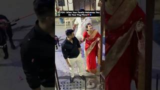 Pag Phera Rasam❤️🧿 swatimonga rajatswati couplegoals newlyweds pagphera ytshorts [upl. by Anertal]