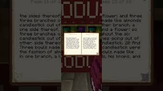 Exodus 37  the KJV Bible in vanilla Minecraft kjv exodus bible minecraft [upl. by Brout]