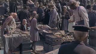 Stadsgezichten Deventer 1930 ingekleurde film met geluid Colorized footage sound added [upl. by Auburn350]