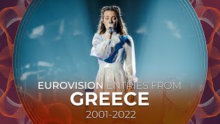 Greece in Eurovision 20002022  RECAP [upl. by Lleryd818]