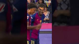 Dance dance dance 🕺 fcbarcelona lamineyamal laligahighlights shorts [upl. by Keon]