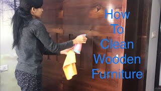 How to Clean Wooden Furniture Cleaning Routine  INDIAN CLEANING ROUTINE [upl. by Atnom]