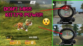 FREE FIRE ME KITTY KA USE KYA HE  HOW TO USE KITTY IN FREE FIRE  Dont Miss Kittys Power singa11 [upl. by Cutler]