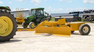 10 Pull Type Grader Grading Parking Lot [upl. by Gorga]