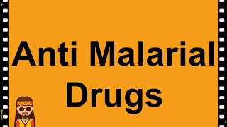 Pharmacology Anti Malarial Drugs MADE EASY [upl. by Wilder149]