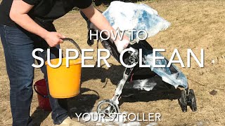 How to SUPER CLEAN Your Stroller [upl. by Ydualc]