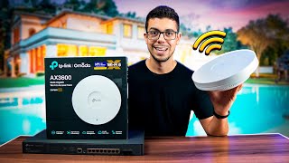 TPLINK OMADA Rede WiFi de ALTO DESEMPENHO para MANSÕES [upl. by Snilloc]