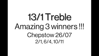 131 Treble at Chepstow on 2607 [upl. by Sudoeht707]