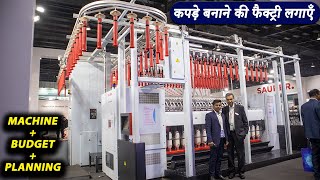 Textile industry business plan  Saurer Autospeed  Fiber amp Yarn processing unit  india ITME 2022 [upl. by Eixam]