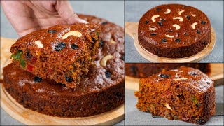 Christmas Special Plum Cake Recipe  Eggless amp Without Oven  Easy amp Delicious Plum Cake Recipe [upl. by Asreht]