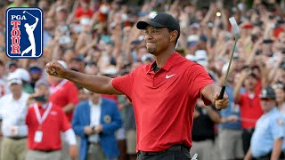 Tiger Woods  Every shot from his 2018 TOUR Championship win [upl. by Norted398]