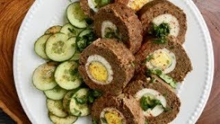 Baked Egg Kabob Roll in Gujarati with Raihanas Cuisines [upl. by Ellehsim]