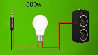 DIY led bulb Turn into ultrabass power full amplifier how to make amplifier from led [upl. by Melville284]