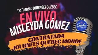 Misleyda Gómez reclutada por las Journées Québec Monde DicEne 2022 [upl. by Ellehc]