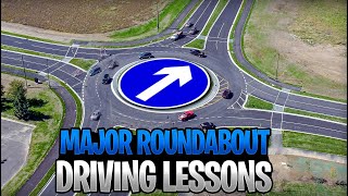 Learn going straight ahead in Major Roundabout  Major Roundabout Lesson [upl. by Llerrahs106]